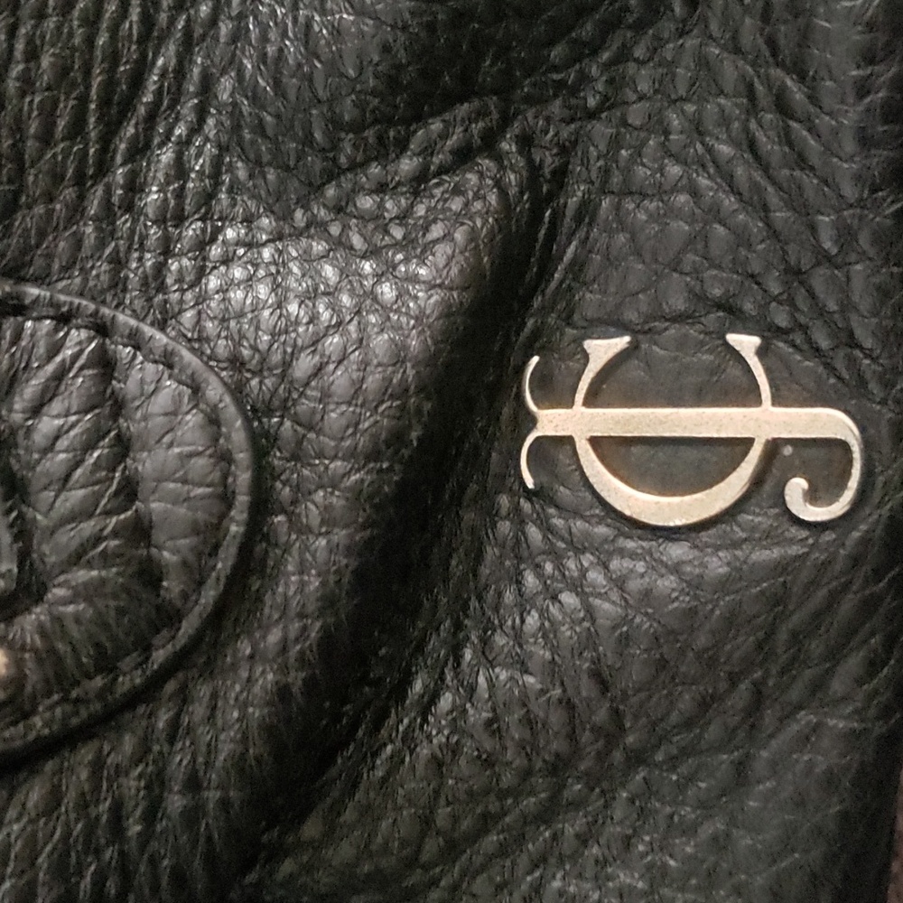 Authentic Juicy Couture L.A - Black Full Grain Deveo Soft Leather Hand Bag 👜 - Picture 7 of 7